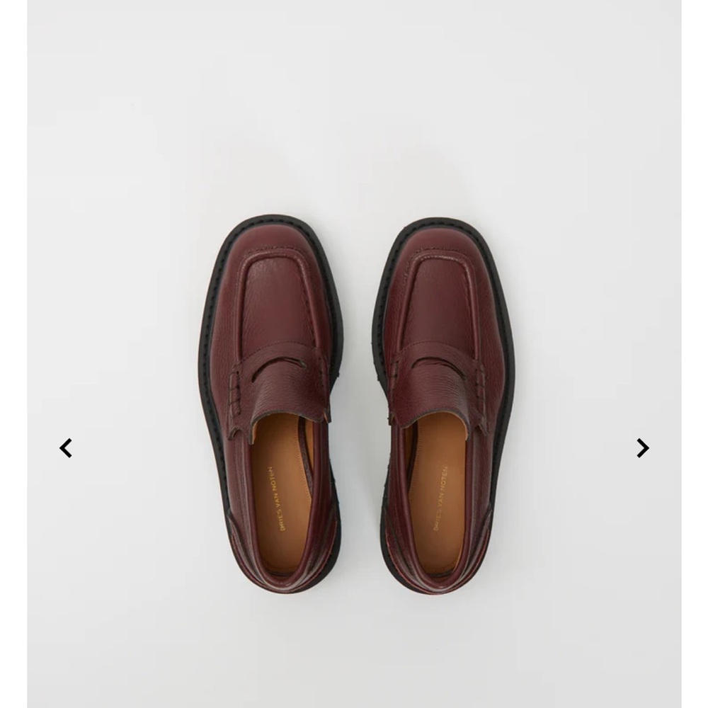 Dries Van Noten Bordeaux Loafers